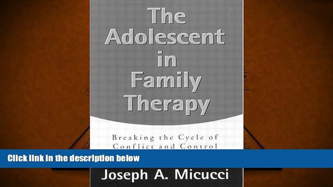 Read Online The Adolescent in Family Therapy: Breaking the Cycle of Conflict and Control For Kindle