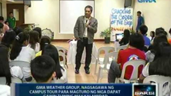 Saksi: GMA Weather Group, nagturo ng mga tips pag may kalamidad sa kanilang campus tour