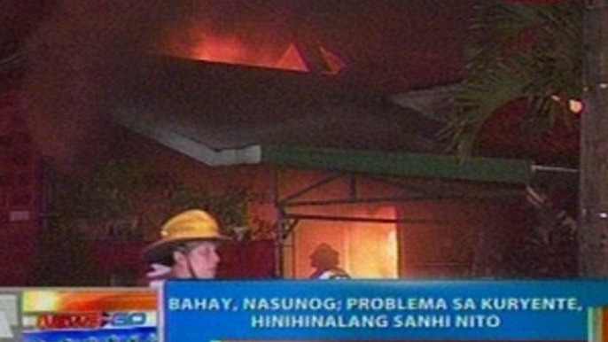 NTG: Bahay sa Pasig, nasunog; Problema sa kuryente, hinihinalang sanhi nito