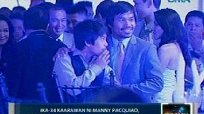 Saksi: Ika-34 kaarawan ni Manny Pacquiao, dinaluhan ng ilang kilalang personalidad