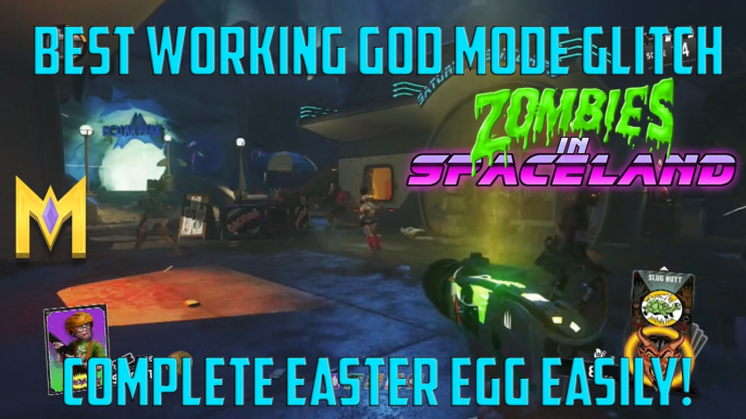 CoD Infinite Warfare Zombie Glitches - EASY WORKING God Mode Glitch - "Spaceland Zombies Glitches"