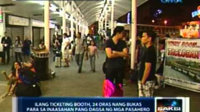 Saksi: Mga biyaheng probinsya ngayong pasko, dagsa na sa Araneta Center Bus Terminal