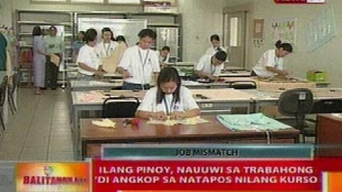 BT: Ilang pinoy, nauuwi sa trabahong di angkop sa natapos nilang kurso