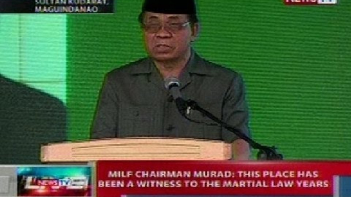 NTL: Talumpati ni MILF Chair Ebrahim Al Haj Murad sa paglulungsad ng Sajahatra Bangsamoro