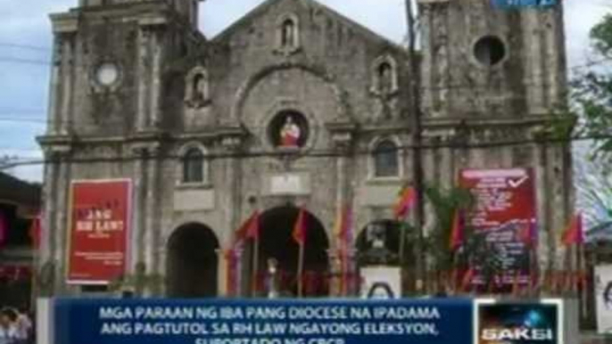 Mga paraan ng iba pang diocese na ipadama ang pagtutol sa RH Law ngayong eleksyon, suportado ng CBCP