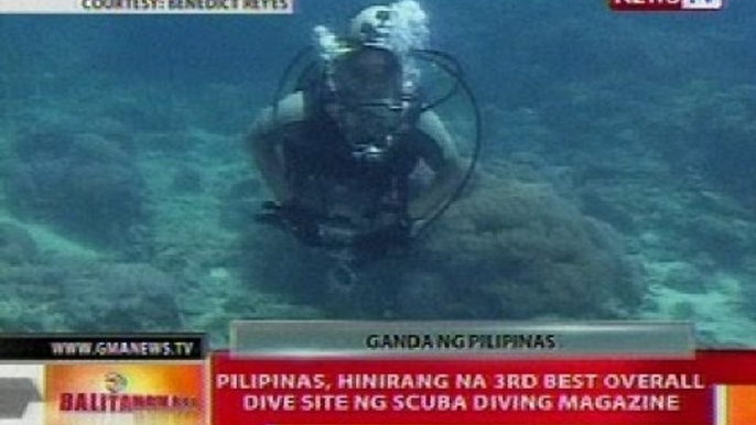 BT: Pilipinas, hinirang na 3rd Best Overall Dive Site ng scuba diving magazine