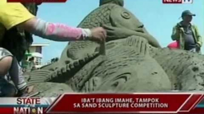 SONA: SUMMER SAYA: Saulog Tagbilaran at   Sand sculpture at Kite Flying competition