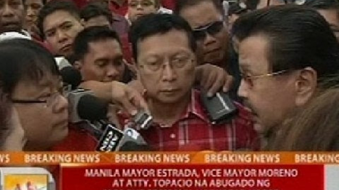 UB: Erap, Isko at Atty. Topacio na abugado ng bus firms nagharap-harap