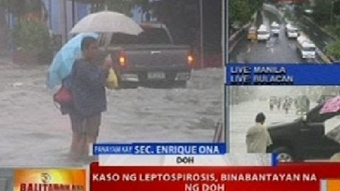 BT: Kaso ng leptospirosis, binabantayan na ng DOH