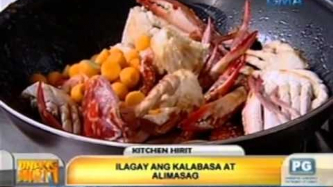 Unang Hirit: Kitchen Hirit: Katakam-takam na tamis-anghang: Sweet Chili Alimasag with Kalabasa