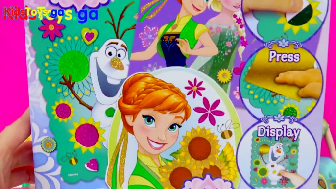 Disney Frozen Fever Queen Elsa Princess Anna Olaf Sticker Foil Art Easy Fun Craft Playset Review