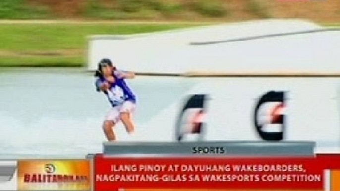 BT: Ilang Pinoy at dayuhang wakeboarders, nagpakitang-gilas sa wakesports competition sa Laguna