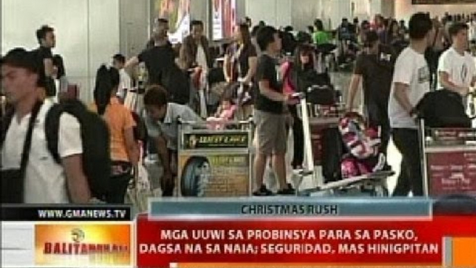 BT: Mga uuwi sa probinsya para sa Pasko, dagsa na sa NAIA