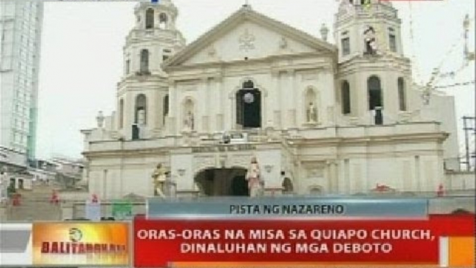 BT: Oras-oras na misa sa Quiapo Church, dinaluhan ng mga deboto