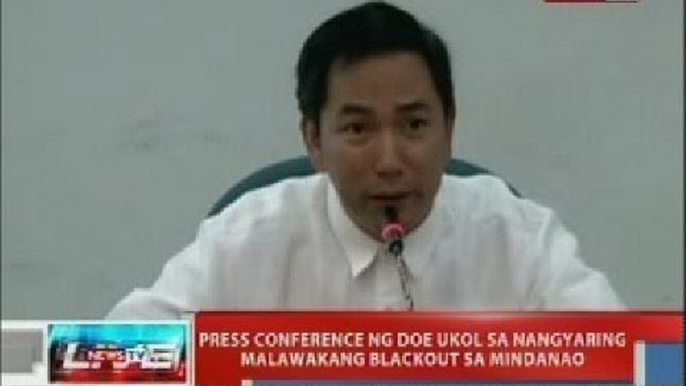 NTVL: Press conference ng DOE ukol sa nangyaring malawakang blackout sa Mindanao