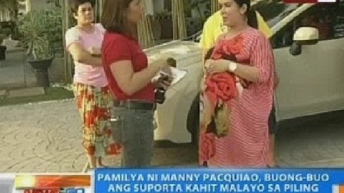 NTG: Pamilya ni Manny, buong-buo ang suporta kahit malayo sa piling ng pambansang kamao