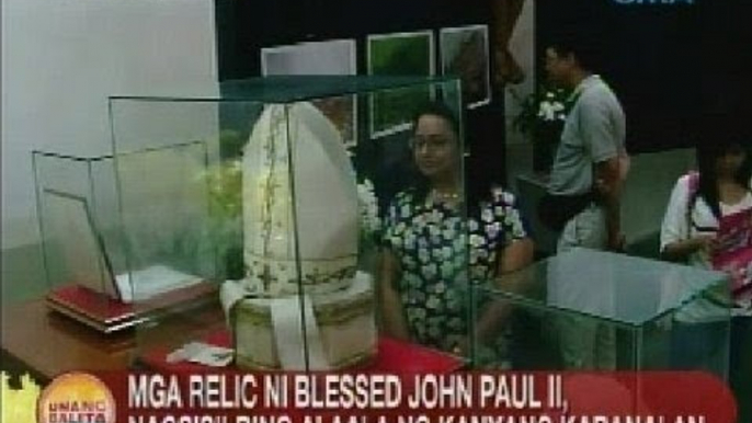 UB: Mga relic ni Blessed John Paul II, nagsisilbing alaala ng kanyang kabanalan