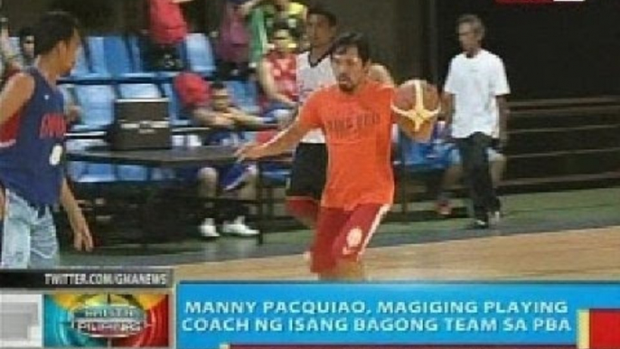 Manny Pacquiao, magiging playing coach ng isang bagong team sa PBA