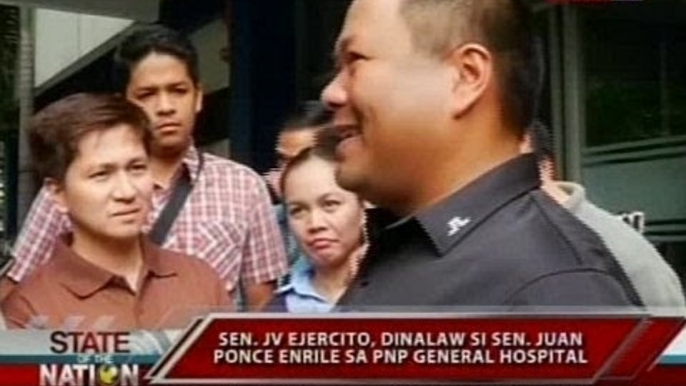 SONA: Sen. JV Ejercito, dinalaw si Sen. Juan Ponce Enrile sa PNP General