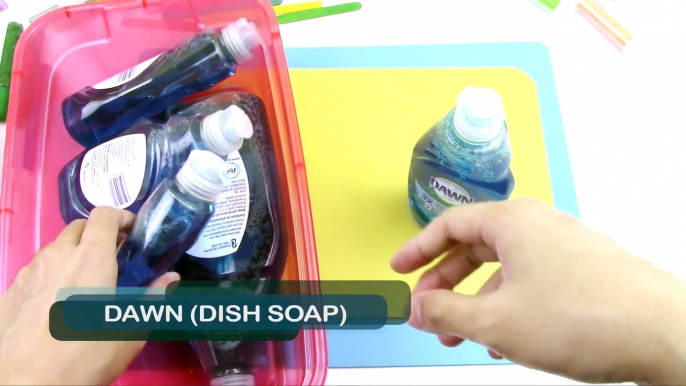 How To Make Dish Soap Slime! Giant Fluffy Slime without shaving cream, borax, baking soda, detergent[1]