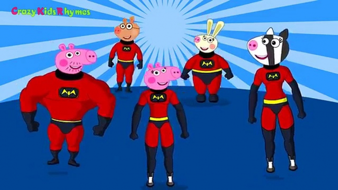 Peppa Pig Cartoon & Incredibles Cartoon Mix Finger Family Nursery Rhymes Finger Family Songs