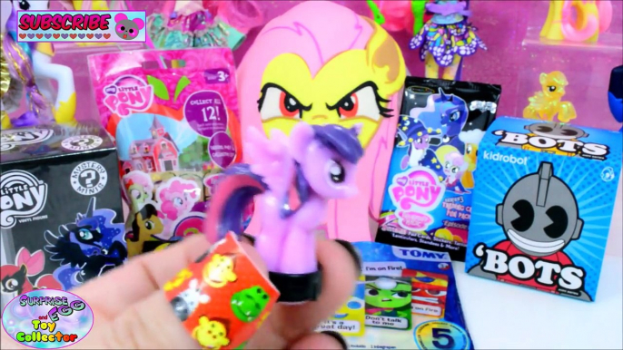 My Little Pony Giant Play Doh Surprise Egg Flutterbat Fluttershy MLP Kidrobot Hello Kitty SETC