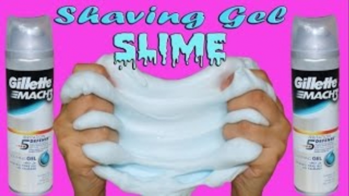 How To Make Fluffy Slime With Shaving Gel, Shaving Gel Slime