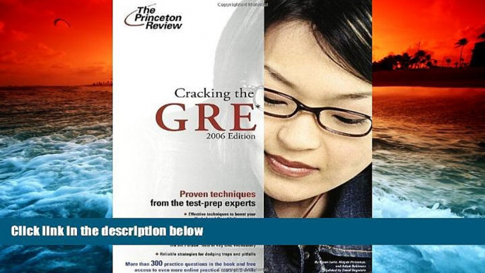 Audiobook  Cracking the GRE, 2006 (Graduate Test Prep) Princeton Review  For Full