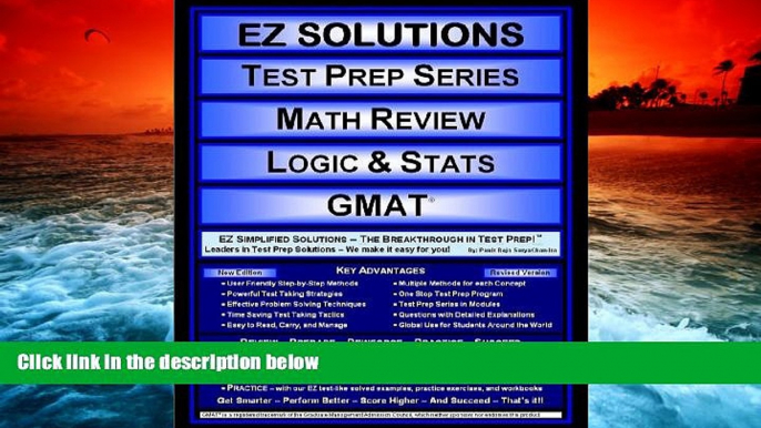 Read Book EZ Solutions - Test Prep Series - Math Review - Logic   Stats - GMAT (Ez Solutions: Test