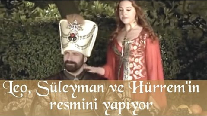 Leo Sultan Süleyman ve Hürrem 'in Resimini Yapıyor - Muhteşem Yüzyıl 18.Bölüm