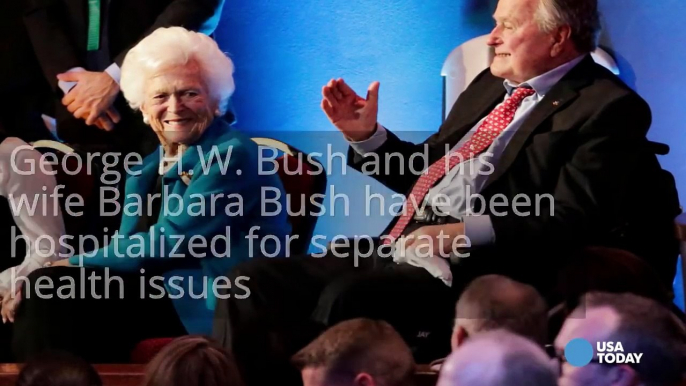 George H.W. Bush in ICU, Barbara Bush also hospitalized-HtcRTcirAtM