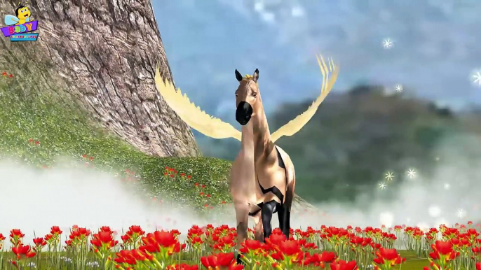 Flying Horse Finger Family 3D _ Animals Cartoons Finger Family Children Nursery Rhymes-X_ZGKqzJdaI