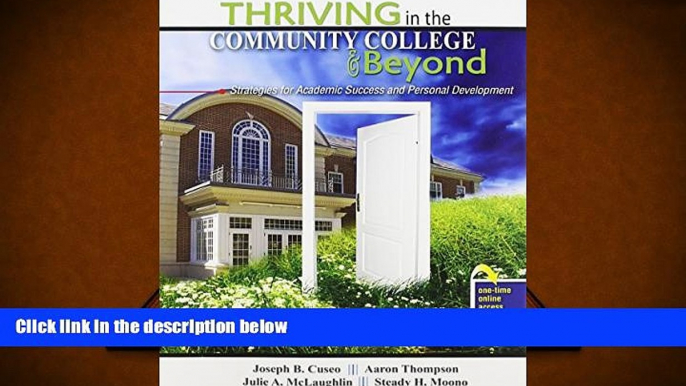 PDF  Thriving in the Community College and Beyond: Strategies for Academic Success and Personal