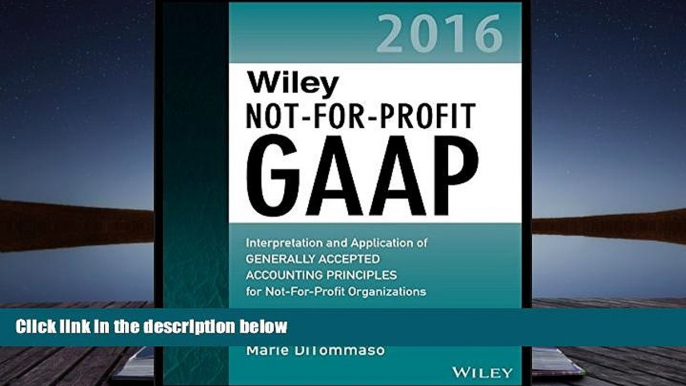 PDF  Wiley Not-for-Profit GAAP 2016: Interpretation and Application of Generally Accepted