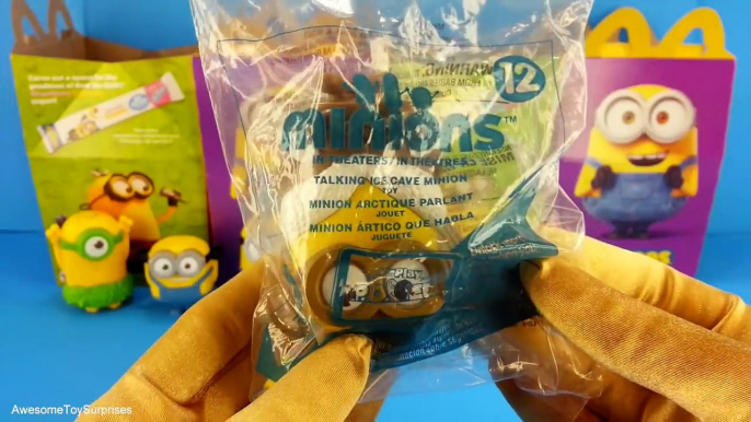 Minions McDonalds Happy Meal Toys Minion Toys Bob Stuart Kevin new Minions Movie Toys