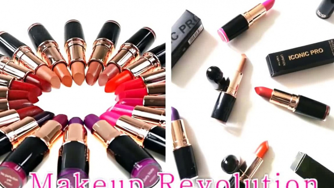 Makeup Revolution Iconic Pro Lipsticks | Swatches & Review