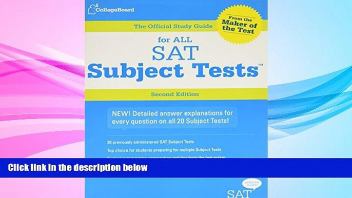 Download [PDF]  The Official Study Guide for ALL SAT Subject Tests, 2nd Edition Trial Ebook