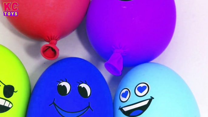 Water Balloon Finger Family Nursery Rhymes Compilation- Learn Colors with Funny Wet Balloons KC Toys