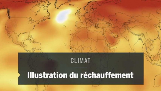 Une animation de la NASA montre l'ampleur du réchauffement climatique