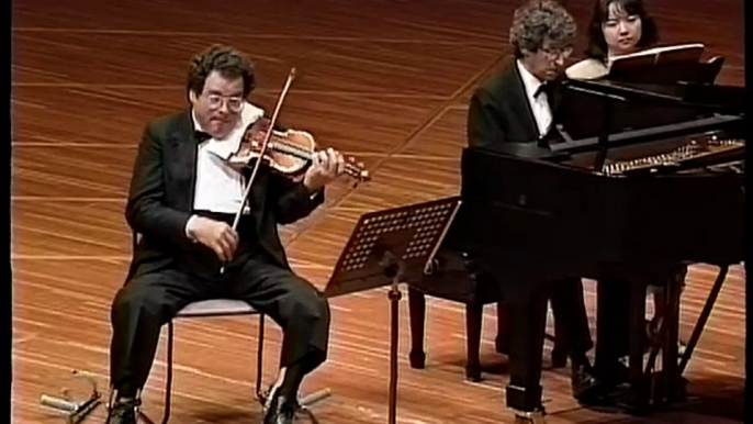 Brahms: Violin Sonata No.3 / Perlman Sanders (1989 Movie Live)