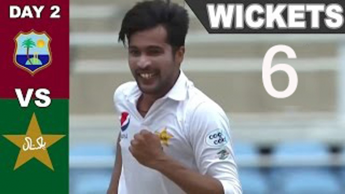 Muhammad Amir 6 Wickets vs West indies 1st Inning in Sabina Park 2017