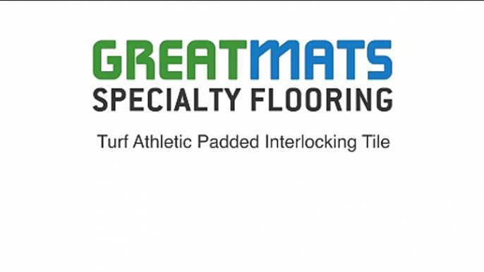 Turf Athletic Padded Interlocking Tile Close Up