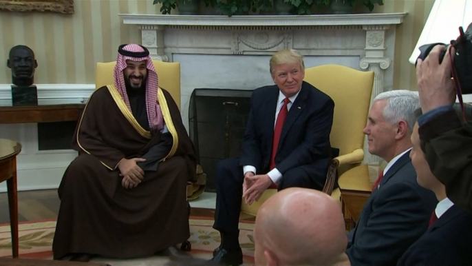 President Trump meets with Saudi Deputy Crown Prince Mohammed