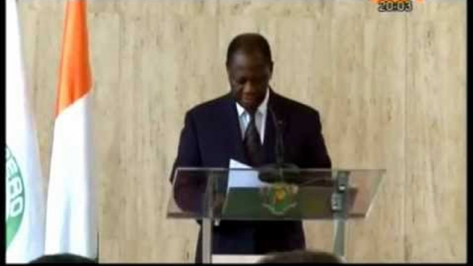 Extrait de l'allocution du Président Ouattara aux ambassadeurs accrédités en Côte d'Ivoire