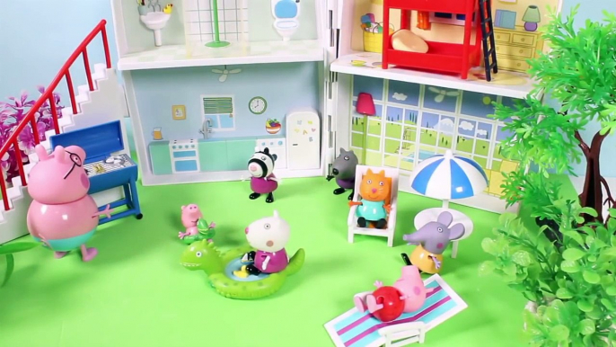 Peppa Pig Holiday Sunshine Villa Playset Peppa Pig Casa de Vacaciones Summer House Toy Videos