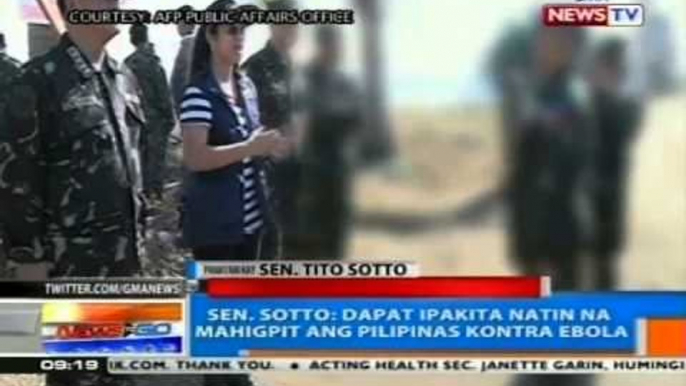 NTG: Sen. Sotto: 'Di nararapat ang pagdalaw ng DOH at AFP sa peacekeepers sa Caballo Island