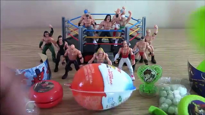 Open Wrestling Suprise Eggs For Boys With Wrestlers And Ring | WRESTLING KINDER SURPRISE