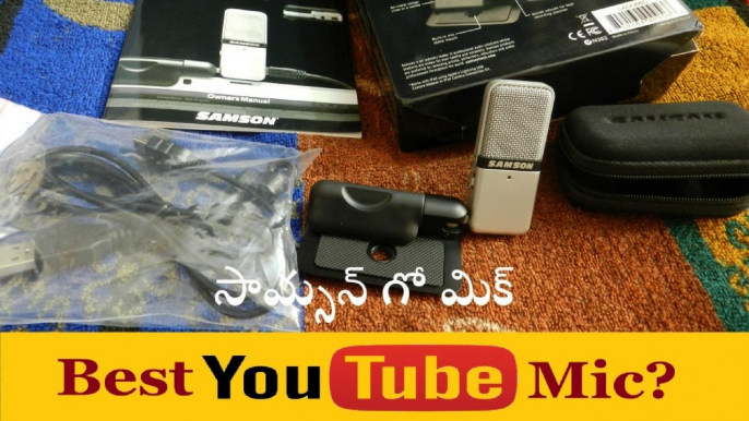 Samson Go Mic Portable USB Condenser Microphone Unboxing and Audio Review