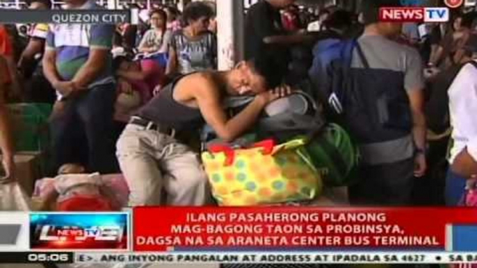 NTVL: Ilang pasaherong planong mag-bagong taon sa probinsya, dagsa sa Araneta Center Bus Terminal