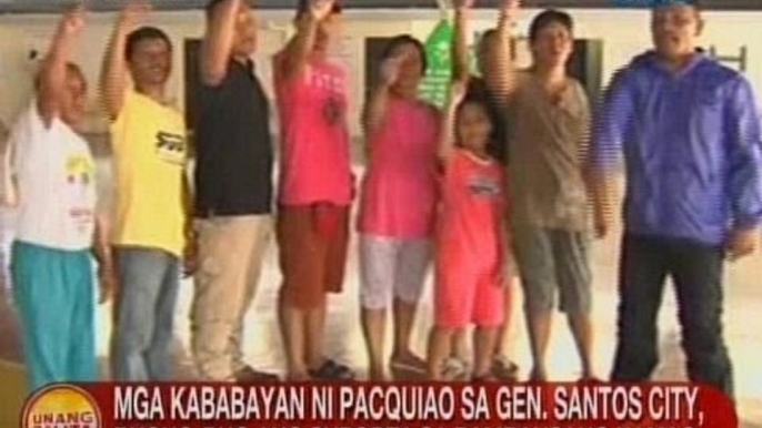 UB: Mga kababayan ni Pacquiao sa GenSan, buong-buo ang suporta sa Pambansang Kamao